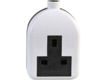UK 13 Amp 1 Gang Mains Outlet