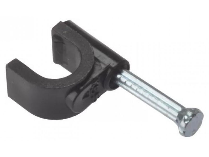(100) FM PRODUCTS 5mm Clips BLACK