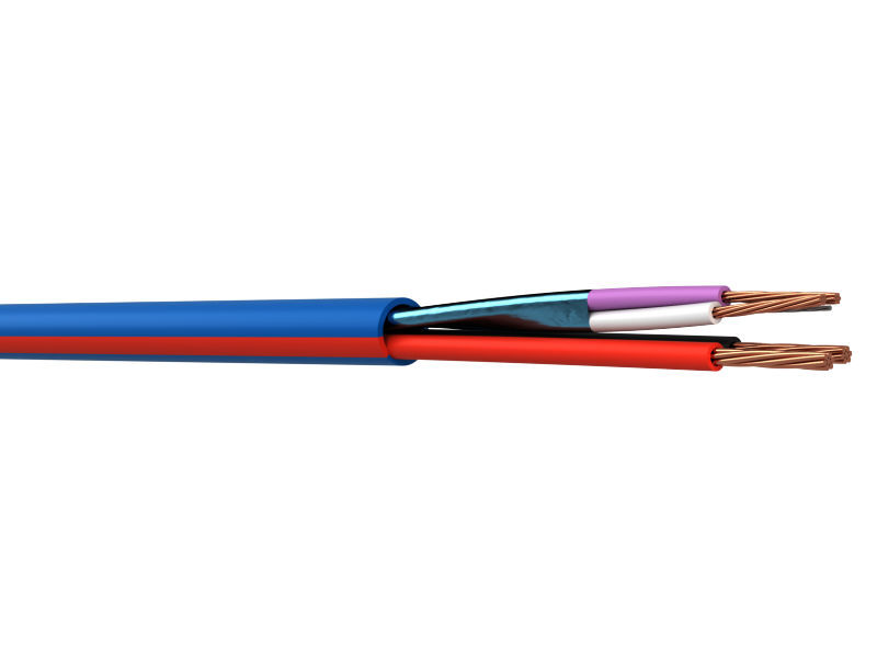 100m WEB 18/22 Red Stripe 2 Core 18 AWG +