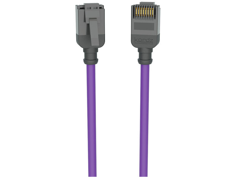 0.75m KORDZ PRO CAT6 UTP Patch Lead PURPLE