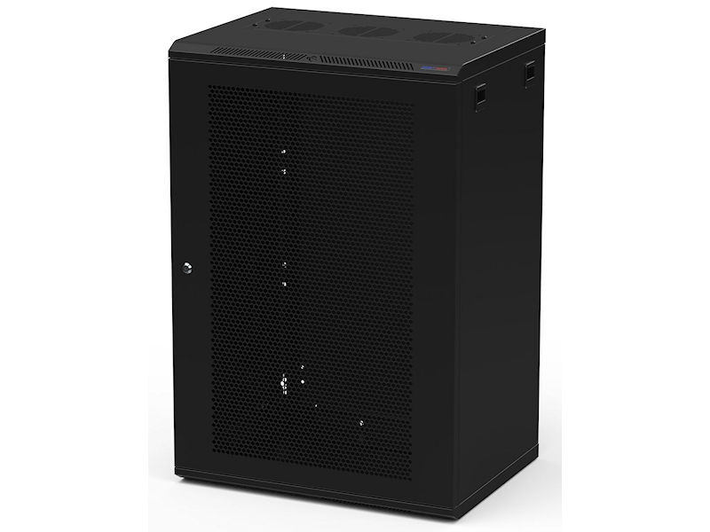 PENN-ELCOM Wall Cabinet 18U Black Lockable