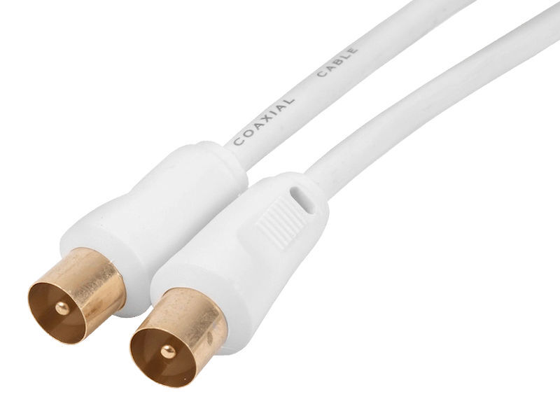 4m BLAKE Flylead Coax Plug-Plug WHITE