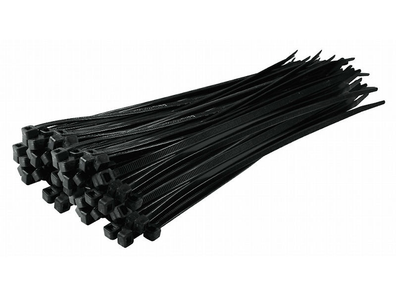 (100) BLAKE 370mm x 4.8mm Cable Ties BLACK