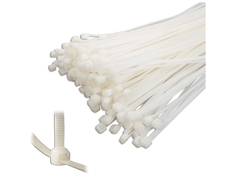 (100) BLAKE 370mm x 4.8mm Cable Ties WHITE