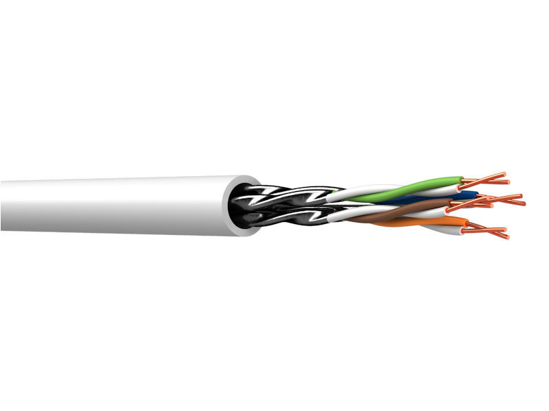 (m) WEBNET CAT6a LSZH White (Drum)