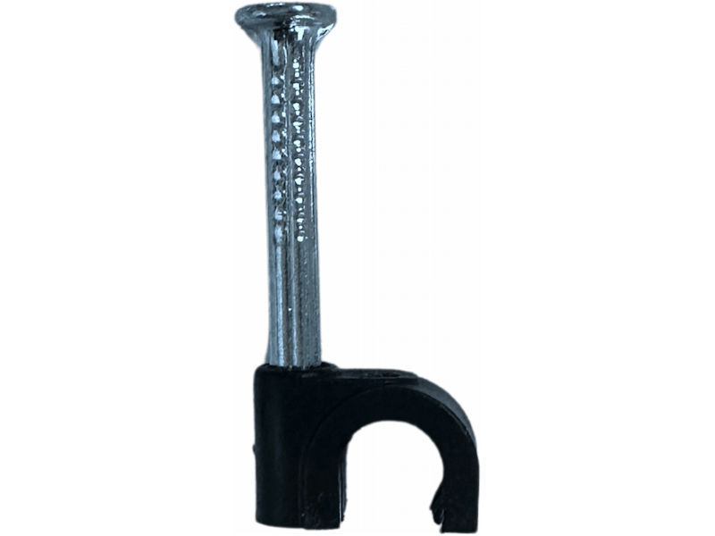 (100) BLAKE 6 / 7mm Round Clips BLACK