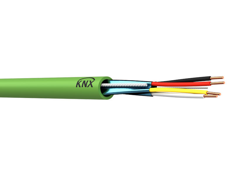 (m) 2 Pair 0.8mm KNX Cable LSZH Green