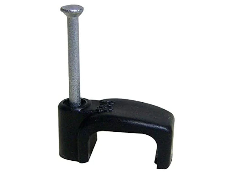 (100) FM PRODUCTS 2x6mm DOUBLE Clips BLACK