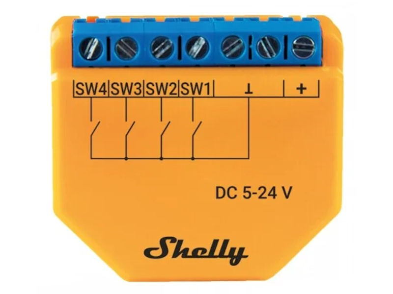 SHELLY Plus i4 4 Input Digital Control DC