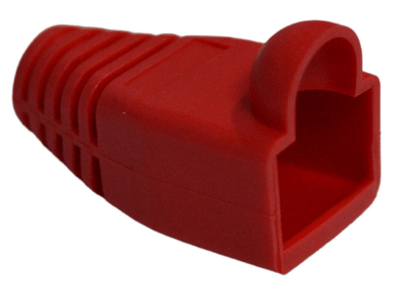 (10) Quick Fit RJ45 CAT5e/6 Boot Red