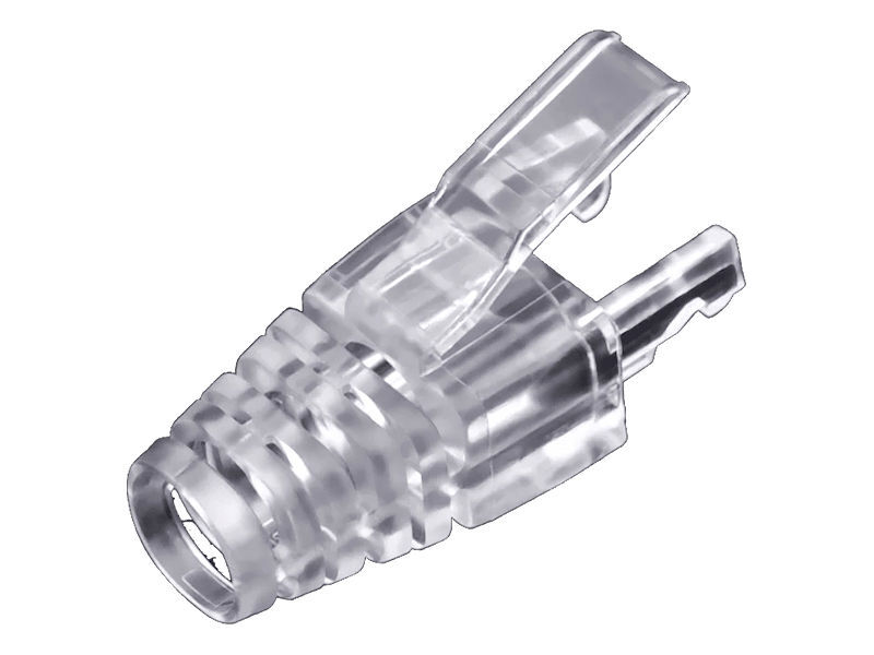 (10) Quick Fit RJ45 CAT5e/6 Boot Clear