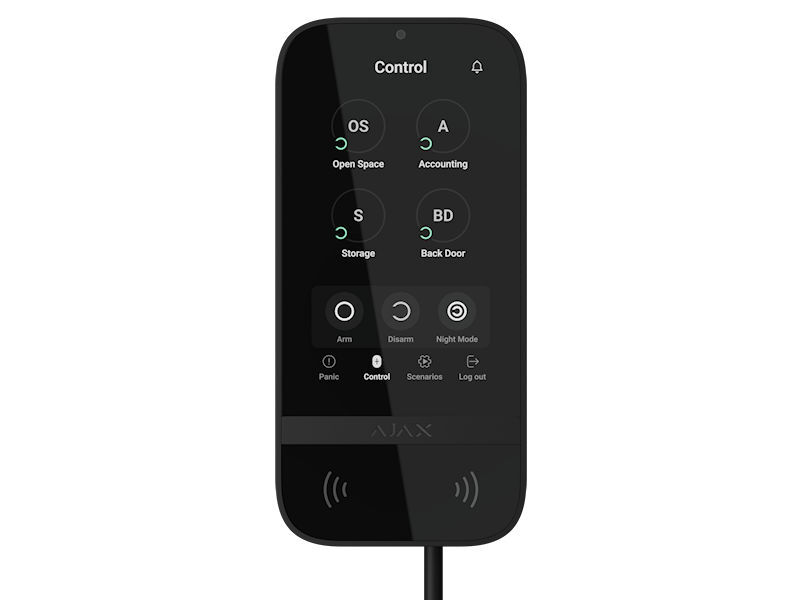 AJAX Superior Keypad TouchScreen FIBRA Blk