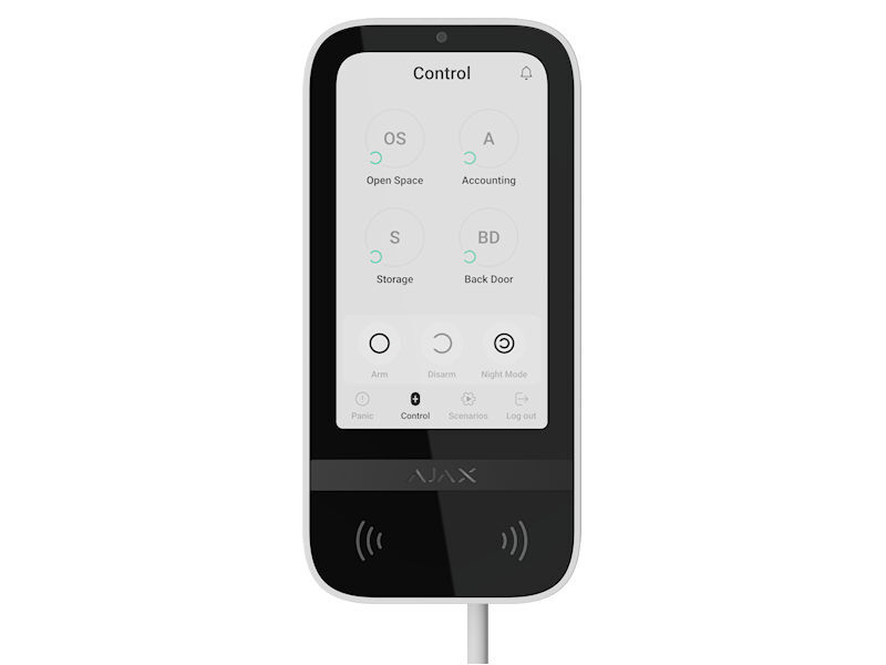 AJAX Superior Keypad TouchScreen FIBRA Wht