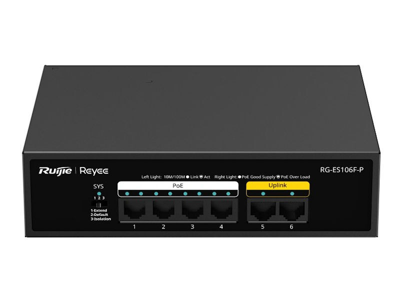 RUIJIE 6-Port 10/100Mbps Switch