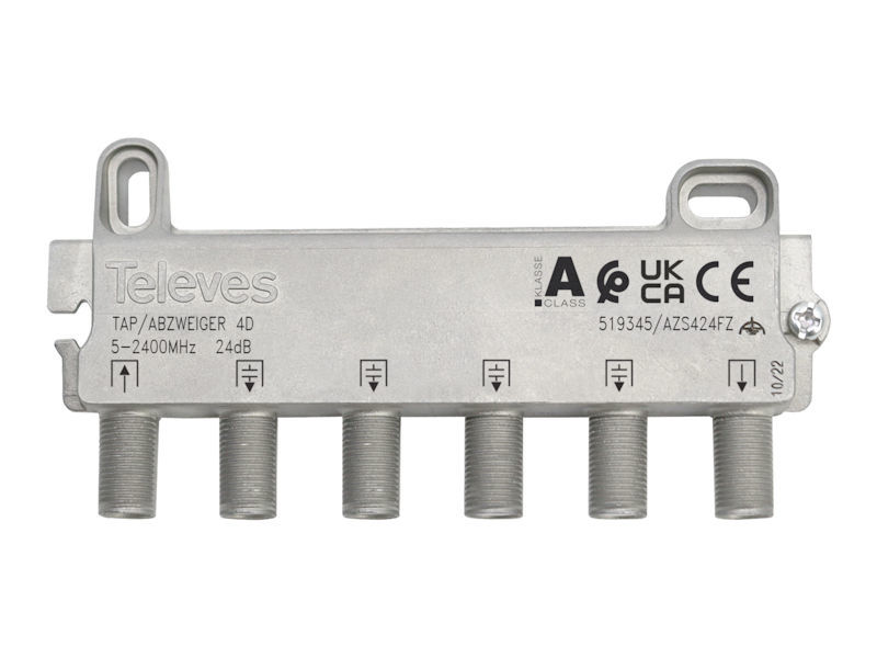 TELEVES 4 Way 24dB F Tap (5-2400Mz)