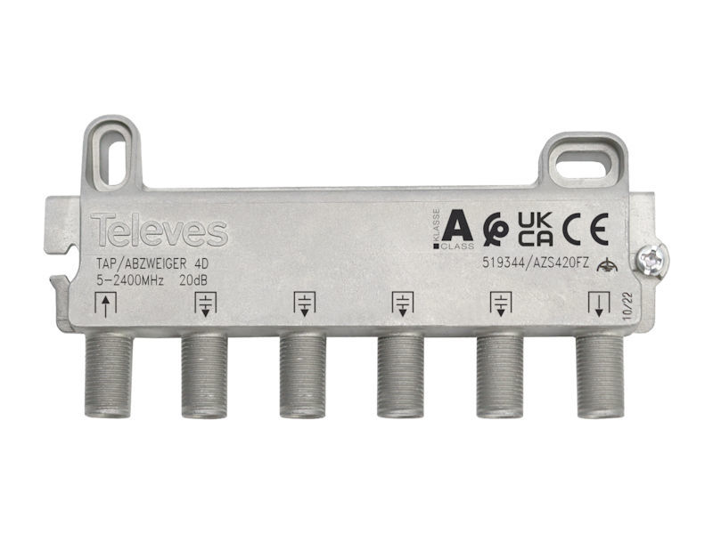 TELEVES 4 Way 20dB F Tap (5-2400Mz)