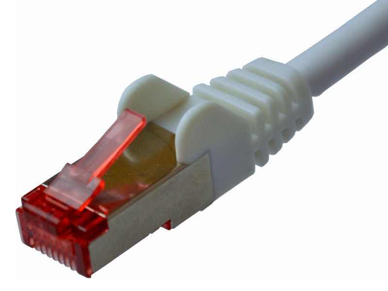 1m CAT6 S/FTP LSZH Cu Patch Lead WHITE