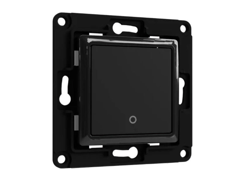 SHELLY 1 Button Wall Switch BLACK