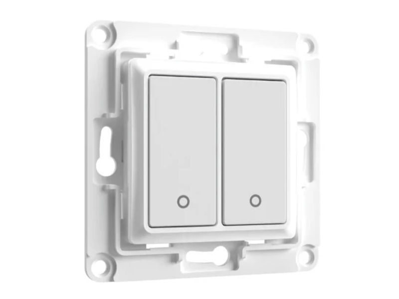 SHELLY 2 Button Wall Switch WHITE