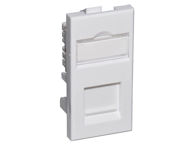 CAT6 CCS CAT6a RJ45 Euro Module WHITE