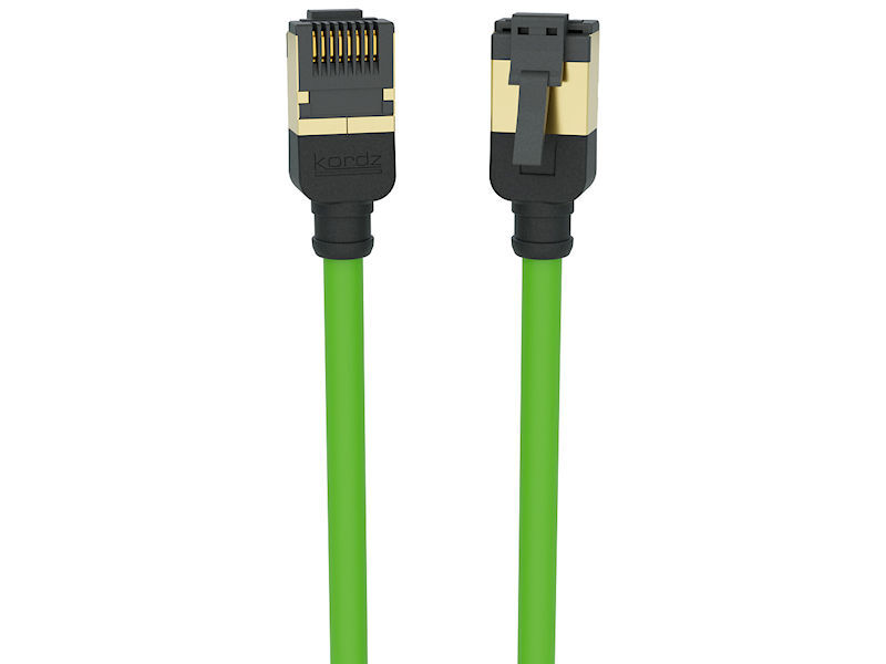 2.5m KORDZ CAT6a U/FTP Patch Lead GREEN
