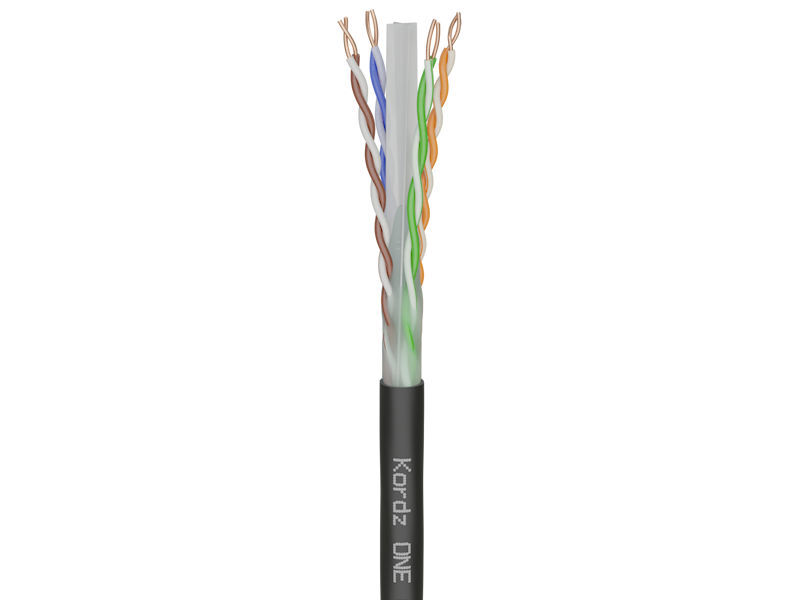 305m KORDZ CAT6 PE Black DIRECT BURIAL