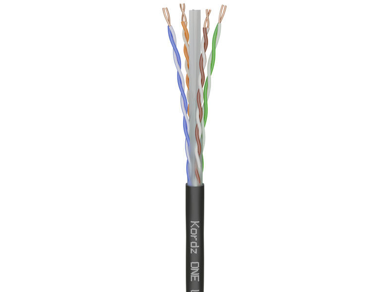 305m KORDZ CAT6 PE Black EXTERNAL