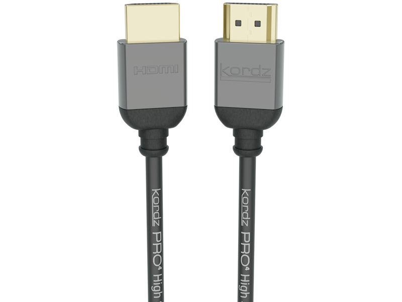 0.5m KORDZ PRO⁴ Passive HDMI Lead BLACK