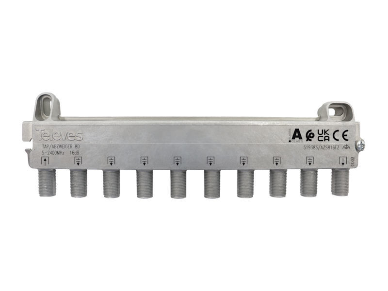 TELEVES 8 Way 16dB F Tap (5-2400MHz )
