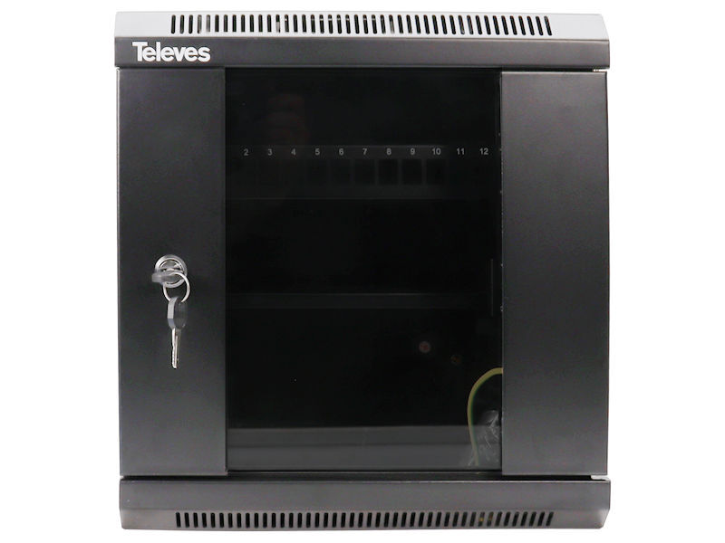 TELEVES 10" Wall Cabinet 6U+2U