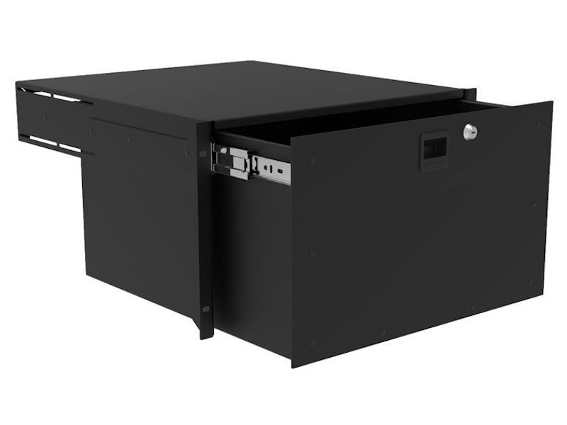 PENN-ELCOM 6U Heavy Duty Rack Mount Drawer
