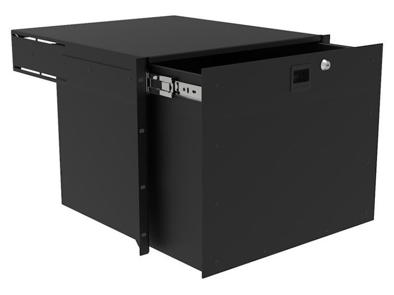 PENN-ELCOM 8U Heavy Duty Rack Mount Drawer