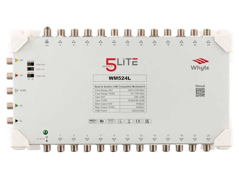 WHYTE 5 Lite Multiswitch 5x24 c/w PSU