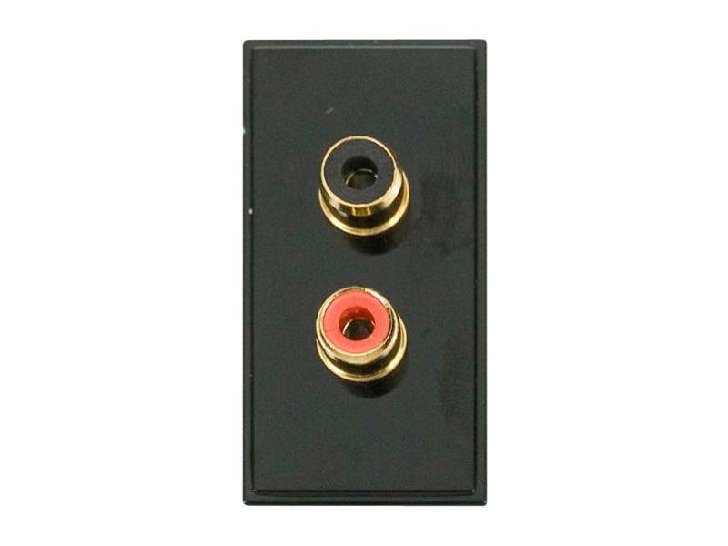 CLICK Twin RCA (Red - Black) BLACK