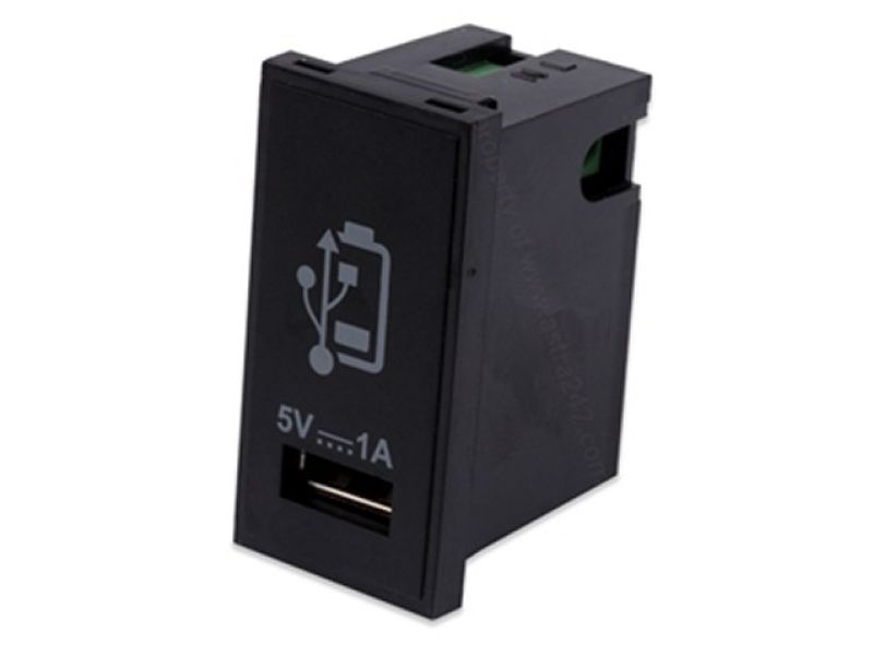 CLICK 2A 5V USB Charging BLACK