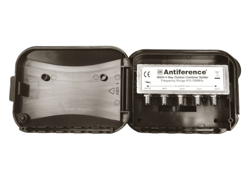 ANTIFERENCE 4 Way F Combiner-Splitter 5G
