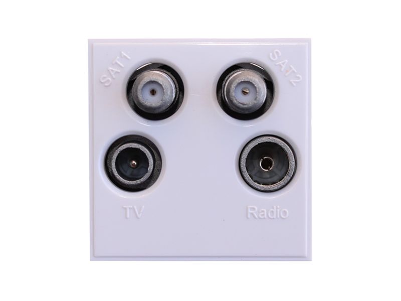 ANTIFERENCE Quad UHF-FM/DAB-SAT1SAT2 WHITE