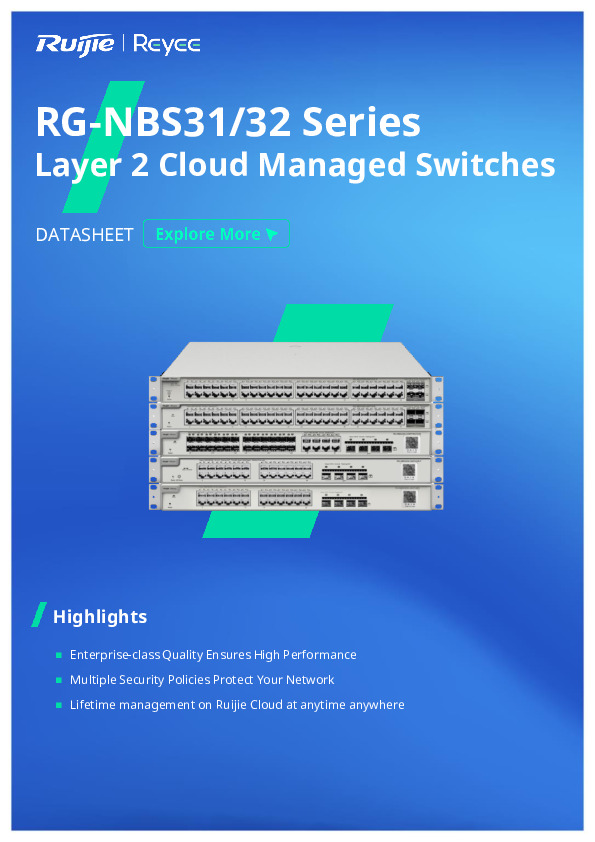RUIJIE 24-Port Gigabit L2 Switch POE+
