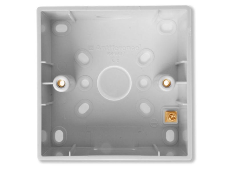 ANTIFERENCE 32mm Deep 1 Gang Pattress Box