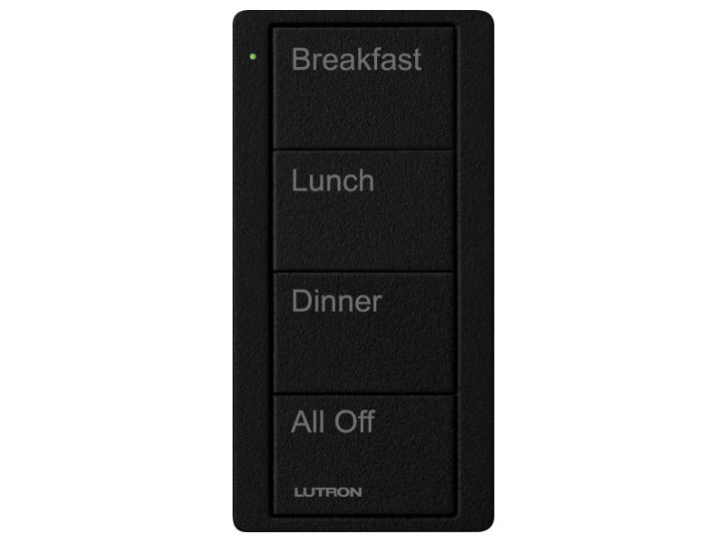 LUTRON Pico 4 Button Custom Scene BLACK