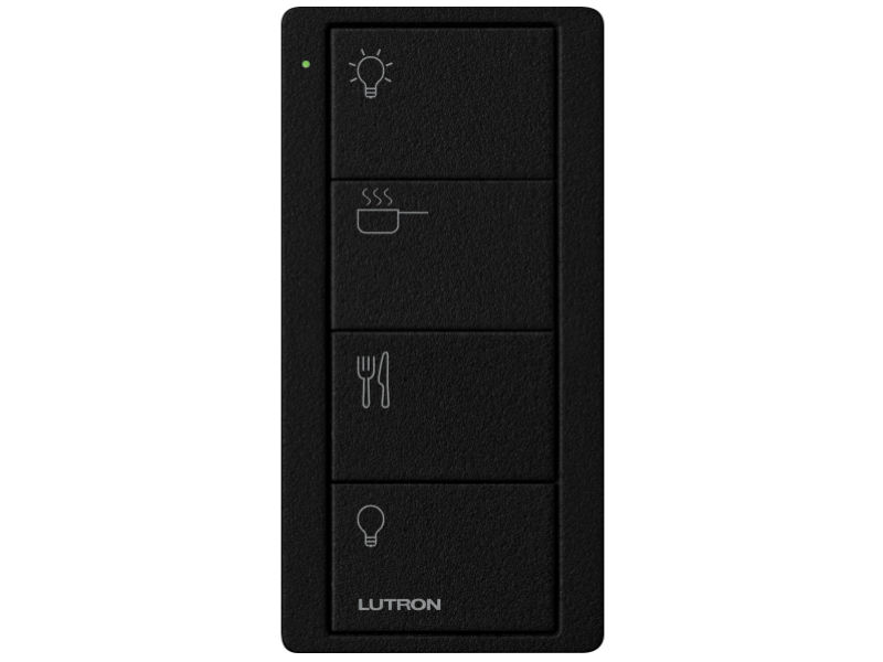 LUTRON Pico 4 Button Keypad Kitchen BLACK