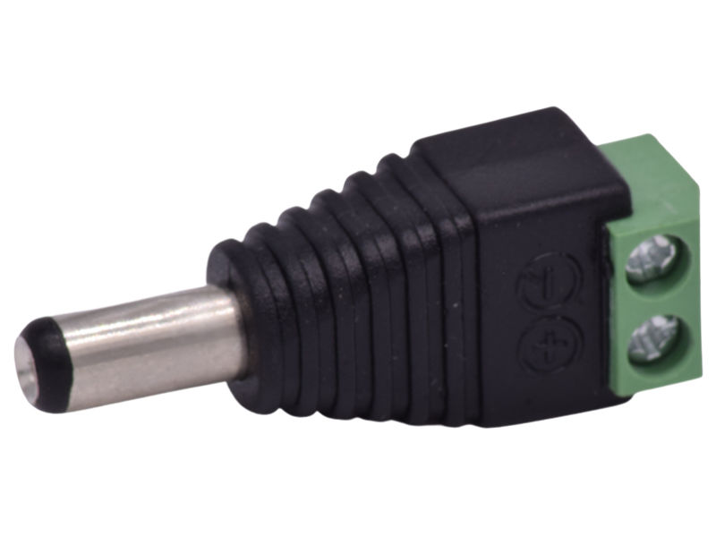 (100) DC Power Plug 2.1mm MALE