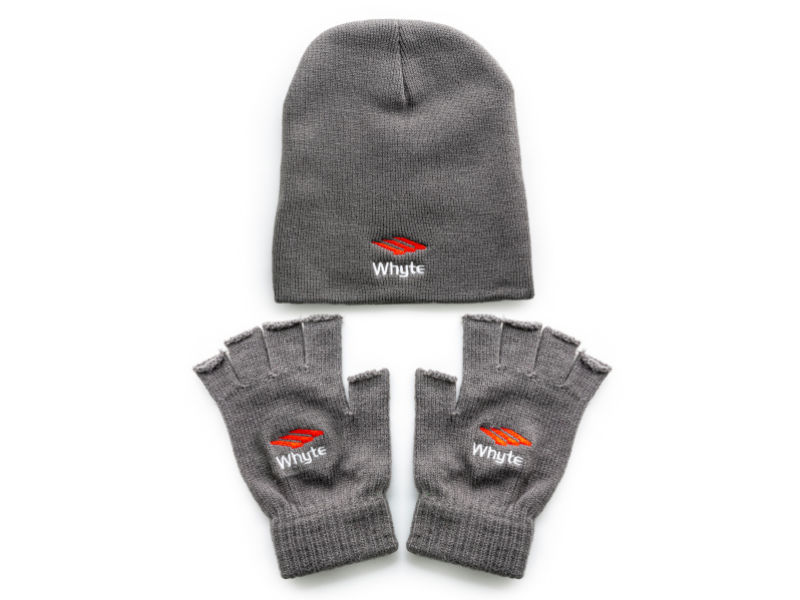 *FREE* WHYTE BEANIE HAT+FINGERLESS GLOVES