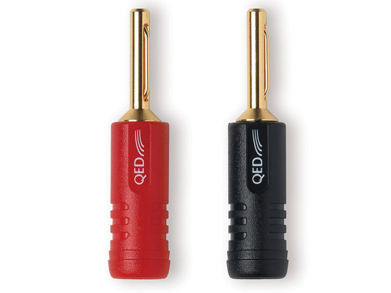 (4) QED SCREWLOC ABS 4mm Banana Plug