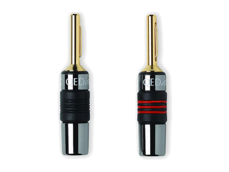 (20) QED AIRLOC METAL 4mm Banana Plug