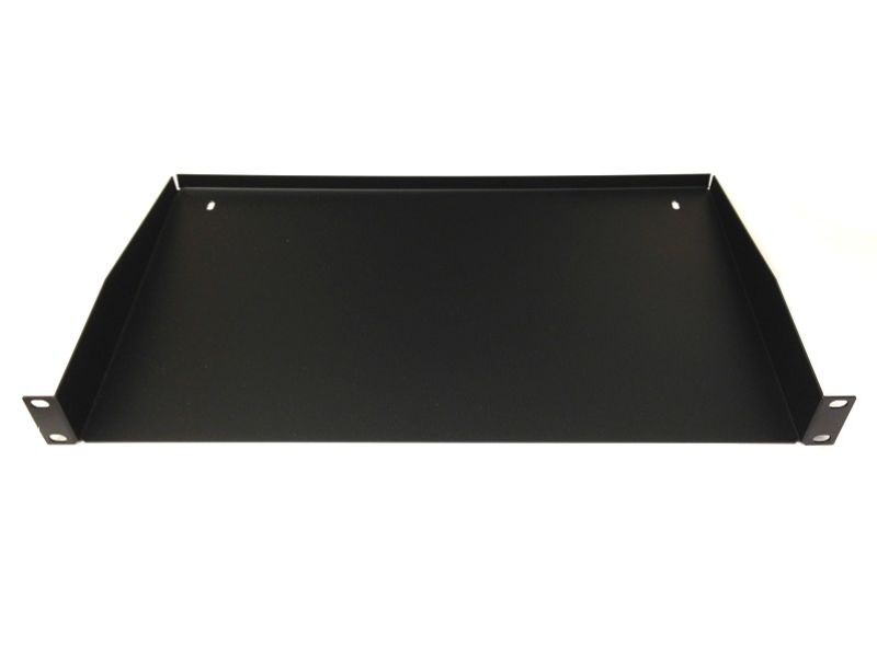 PENN-ELCOM 1U Plain Rack Shelf Black