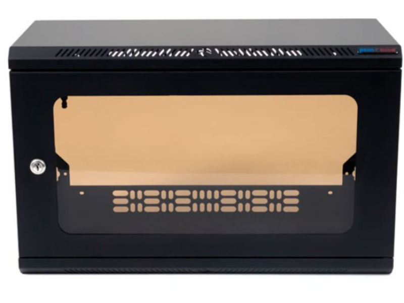 PENN-ELCOM Shallow Wall Cabinet 6U Black