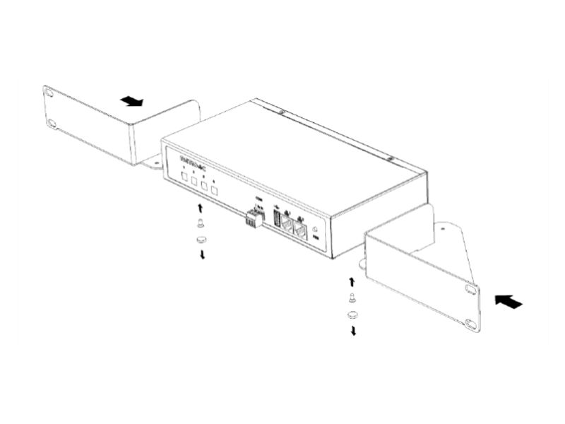 NETIO 19" 1U Rack Mount Bracket for 1 PDU