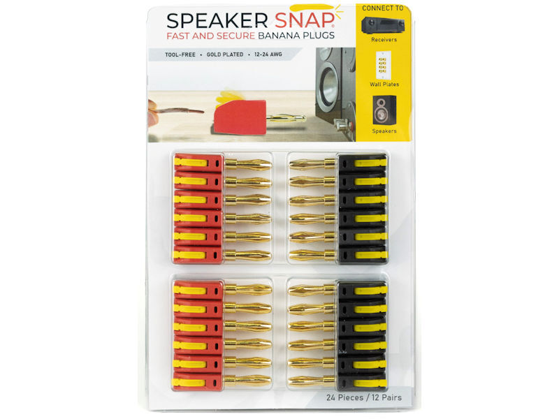 (24) SPEAKER SNAP 4mm Banana Plugs