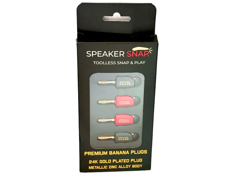 (4) SPEAKER SNAP 4mm Premium Banana Plugs